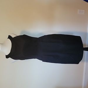 Maggie London cotton dress with back cut out.